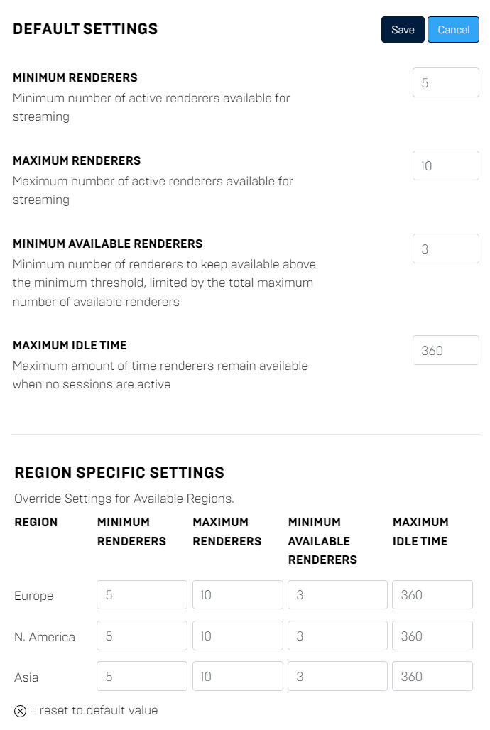 Dynamic scaling options